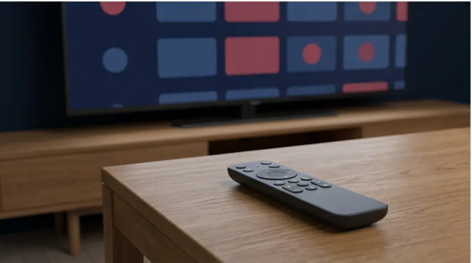 Smart-TV med fjernkontroll